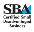 SBA Certified Small Disadvantaged Business
